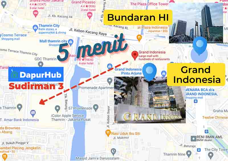 Lokasi Map DapurHub Sudirman3